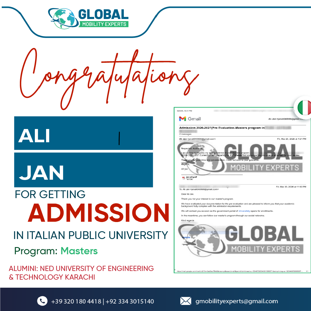 Admission ALI JAN